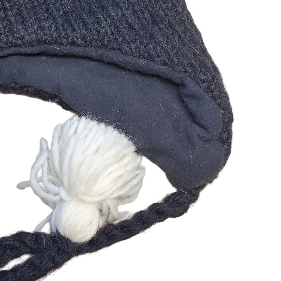 Wool Hat Bear Design – One Size – Black - Picture 4 of 6